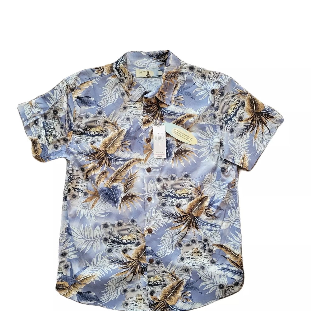 Tropical Blue Men's Shirt